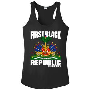 First Black Republic Since 1804 Haiti Haitian Independence Ladies PosiCharge Competitor Racerback Tank