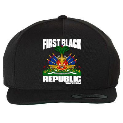 First Black Republic Since 1804 Haiti Haitian Independence Wool Snapback Cap