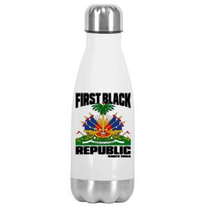 First Black Republic Since 1804 Haiti Haitian Independence Stainless Steel Insulated Water Bottle