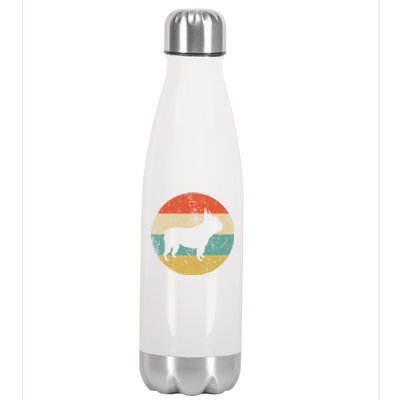 French Bulldog Retro French Bulldog Dog Gift Stainless Steel Insulated Water Bottle