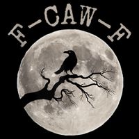 F-CAW-F Black Raven Moon Gothic Adult Humor Black Crow Zip Tote Bag