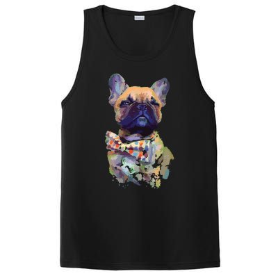 French Bulldog Realistic Print Artistic French Bulldog PosiCharge Competitor Tank