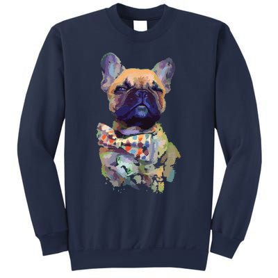 French Bulldog Realistic Print Artistic French Bulldog Sweatshirt