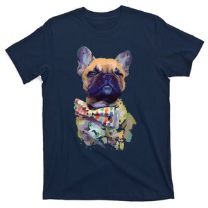 French Bulldog Realistic Print Artistic French Bulldog T-Shirt