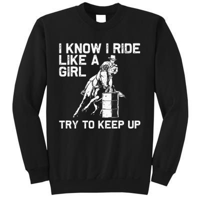 Funny Barrel Racing Gift For  Rodeo Horse Racer Sweatshirt