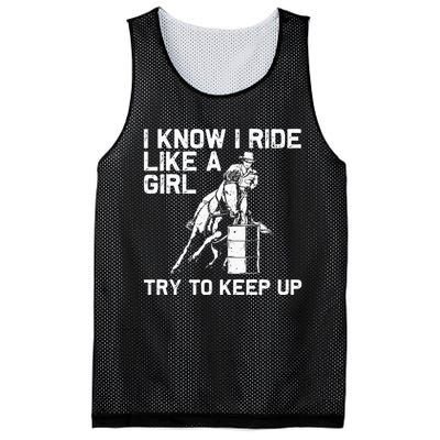 Funny Barrel Racing Gift For  Rodeo Horse Racer Mesh Reversible Basketball Jersey Tank