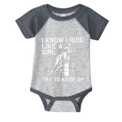 Funny Barrel Racing Gift For  Rodeo Horse Racer Infant Baby Jersey Bodysuit