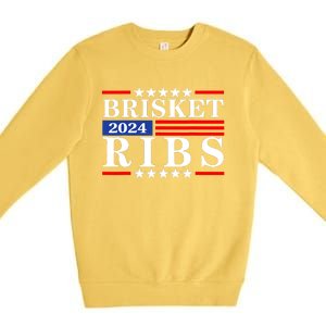 Funny Brisket Ribs Brisket Ribs 2024 Premium Crewneck Sweatshirt