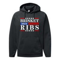 Funny Brisket Ribs Brisket Ribs 2024 Performance Fleece Hoodie