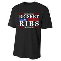 Funny Brisket Ribs Brisket Ribs 2024 Performance Sprint T-Shirt