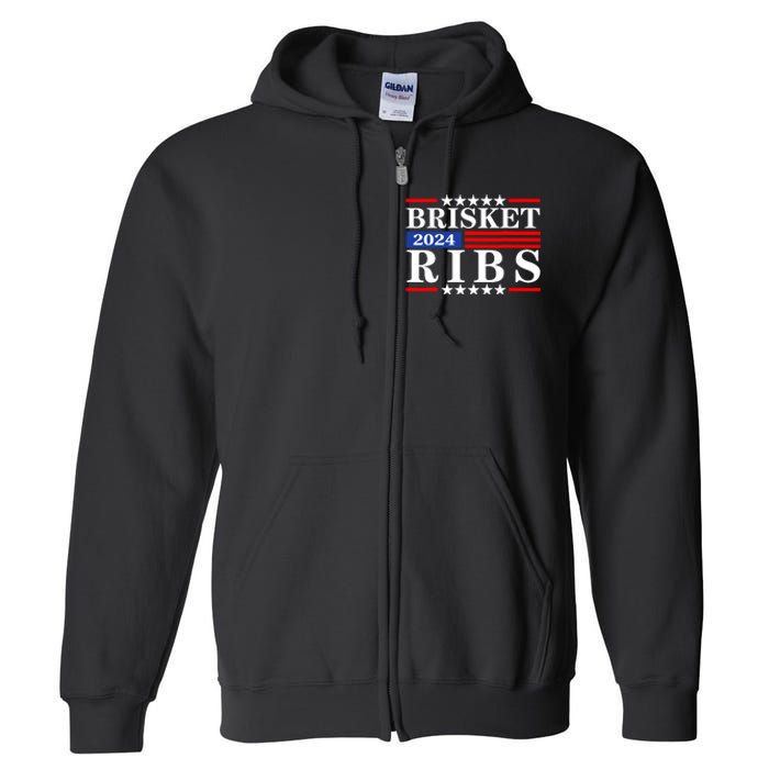 Funny Brisket Ribs Brisket Ribs 2024 Full Zip Hoodie