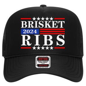 Funny Brisket Ribs Brisket Ribs 2024 High Crown Mesh Back Trucker Hat