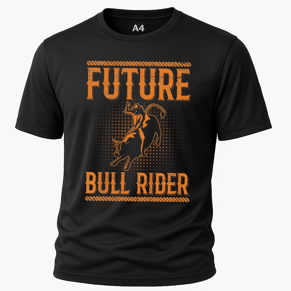 Future Bull Rider Quote For A Bull Rider Cooling Performance Crew T-Shirt