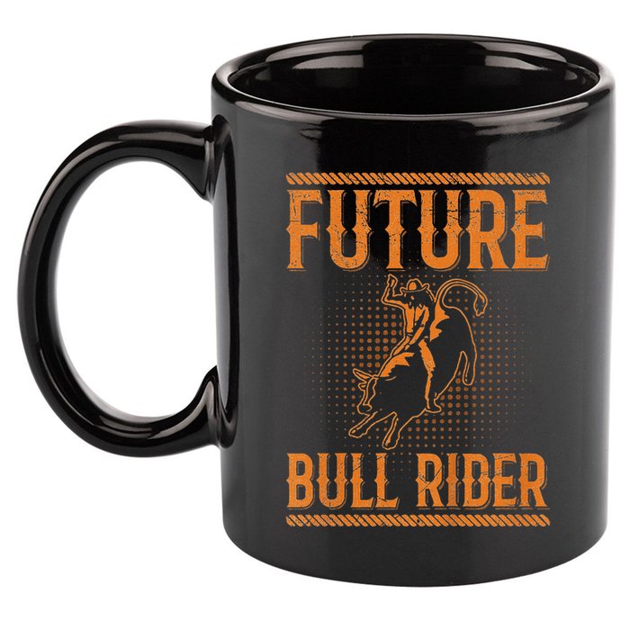 Future Bull Rider Quote For A Bull Rider 11oz C Handle Ceramic Mug