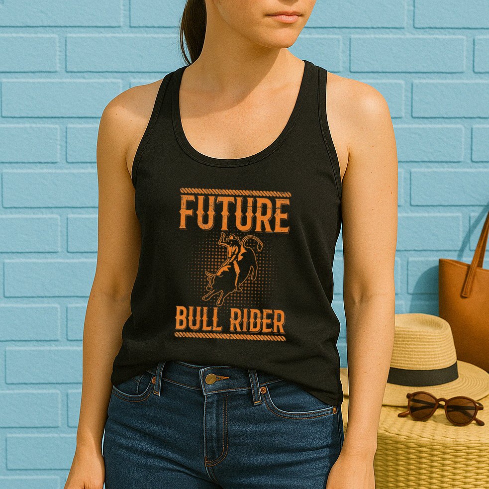 Future Bull Rider Quote For A Bull Rider Womens Tank Top