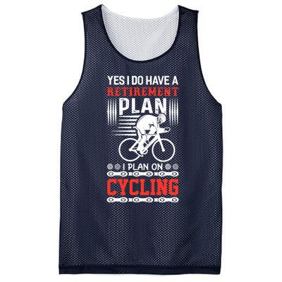 Funny Bicycle Retirement Plan Cycling Mesh Reversible Basketball Jersey Tank