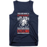 Funny Bicycle Retirement Plan Cycling Tank Top