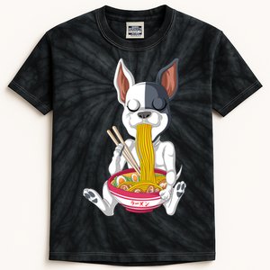 French Bulldog Ramen Kids Tie-Dye T-Shirt