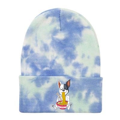 French Bulldog Ramen Tie Dye 12in Knit Beanie