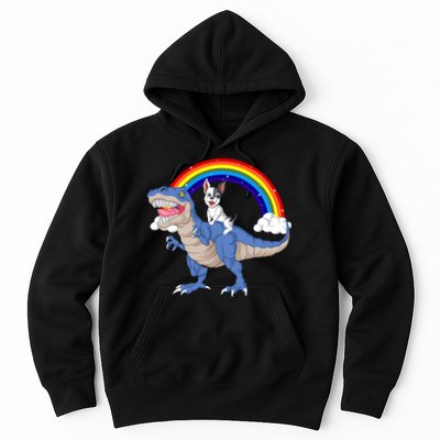 French Bulldog Riding Dinosaur Hoodie