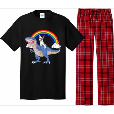 French Bulldog Riding Dinosaur Pajama Set