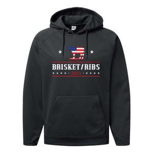 Funny Brisket Ribs 24 Brisket Ribs 2024 Performance Fleece Hoodie