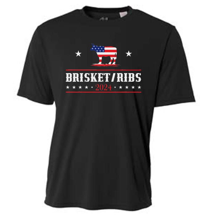 Funny Brisket Ribs 24 Brisket Ribs 2024 Cooling Performance Crew T-Shirt