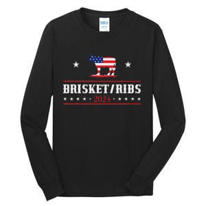 Funny Brisket Ribs 24 Brisket Ribs 2024 Tall Long Sleeve T-Shirt