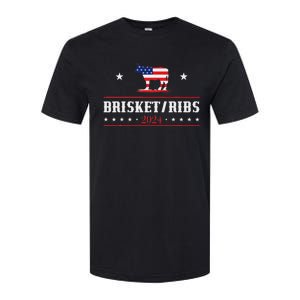 Funny Brisket Ribs 24 Brisket Ribs 2024 Softstyle CVC T-Shirt