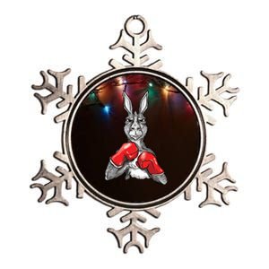 Funny Boxing Roger Humor Sport Kangaroo Metallic Star Ornament