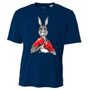 Funny Boxing Roger Humor Sport Kangaroo Cooling Performance Crew T-Shirt