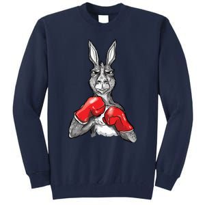 Funny Boxing Roger Humor Sport Kangaroo Tall Sweatshirt