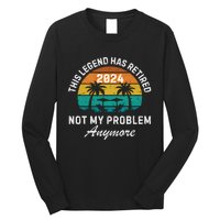 Funny Beach Retirement Party Legend Has Retired Long Sleeve Shirt