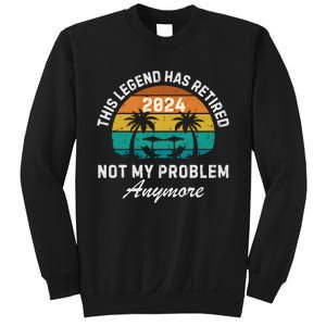 Funny Beach Retirement Party Legend Has Retired Sweatshirt