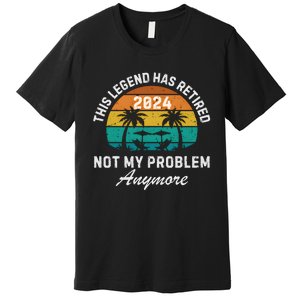 Funny Beach Retirement Party Legend Has Retired Premium T-Shirt