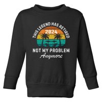 Funny Beach Retirement Party Legend Has Retired Toddler Sweatshirt