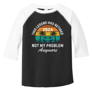 Funny Beach Retirement Party Legend Has Retired Toddler Fine Jersey T-Shirt