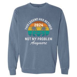 Funny Beach Retirement Party Legend Has Retired Garment-Dyed Sweatshirt