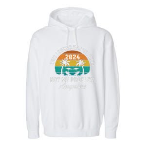 Funny Beach Retirement Party Legend Has Retired Garment-Dyed Fleece Hoodie