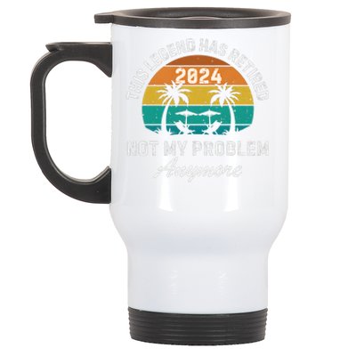 Funny Beach Retirement Party Legend Has Retired Stainless Steel Travel Mug