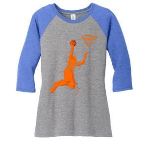 Funny Basketball Retro Fathers Day Dad Papa Uncle Great Gift Women's Tri-Blend 3/4-Sleeve Raglan Shirt