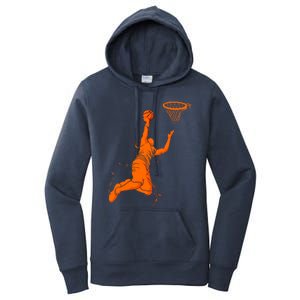 Funny Basketball Retro Fathers Day Dad Papa Uncle Great Gift Women's Pullover Hoodie