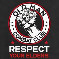 Funny Bjj Respect Your Elders Old Man Combat Club Mma 7 Panel Mesh Trucker Snapback Hat