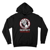 Funny Bjj Respect Your Elders Old Man Combat Club Mma Hoodie