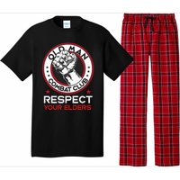 Funny Bjj Respect Your Elders Old Man Combat Club Mma Pajama Set