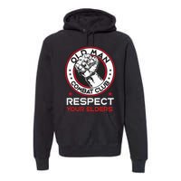 Funny Bjj Respect Your Elders Old Man Combat Club Mma Premium Hoodie