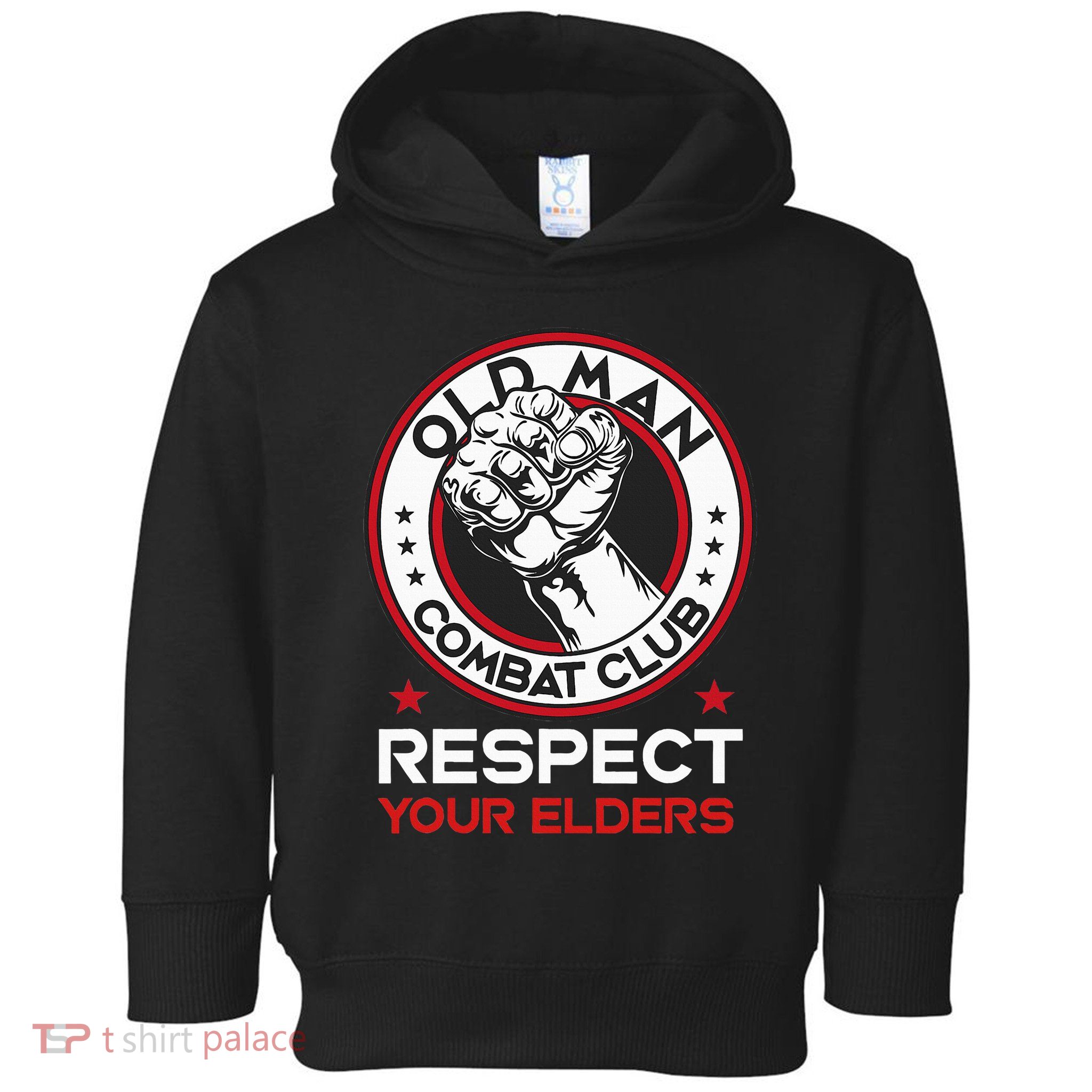 Funny Bjj Respect Your Elders Old Man Combat Club Mma Toddler Hoodie