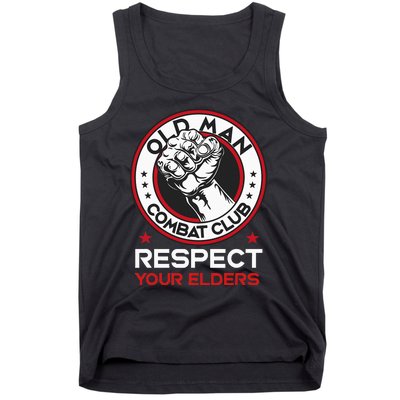 Funny Bjj Respect Your Elders Old Man Combat Club Mma Tank Top