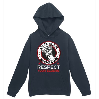 Funny Bjj Respect Your Elders Old Man Combat Club Mma Urban Pullover Hoodie