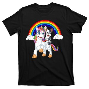 French Bulldog Riding Unicorn T-Shirt